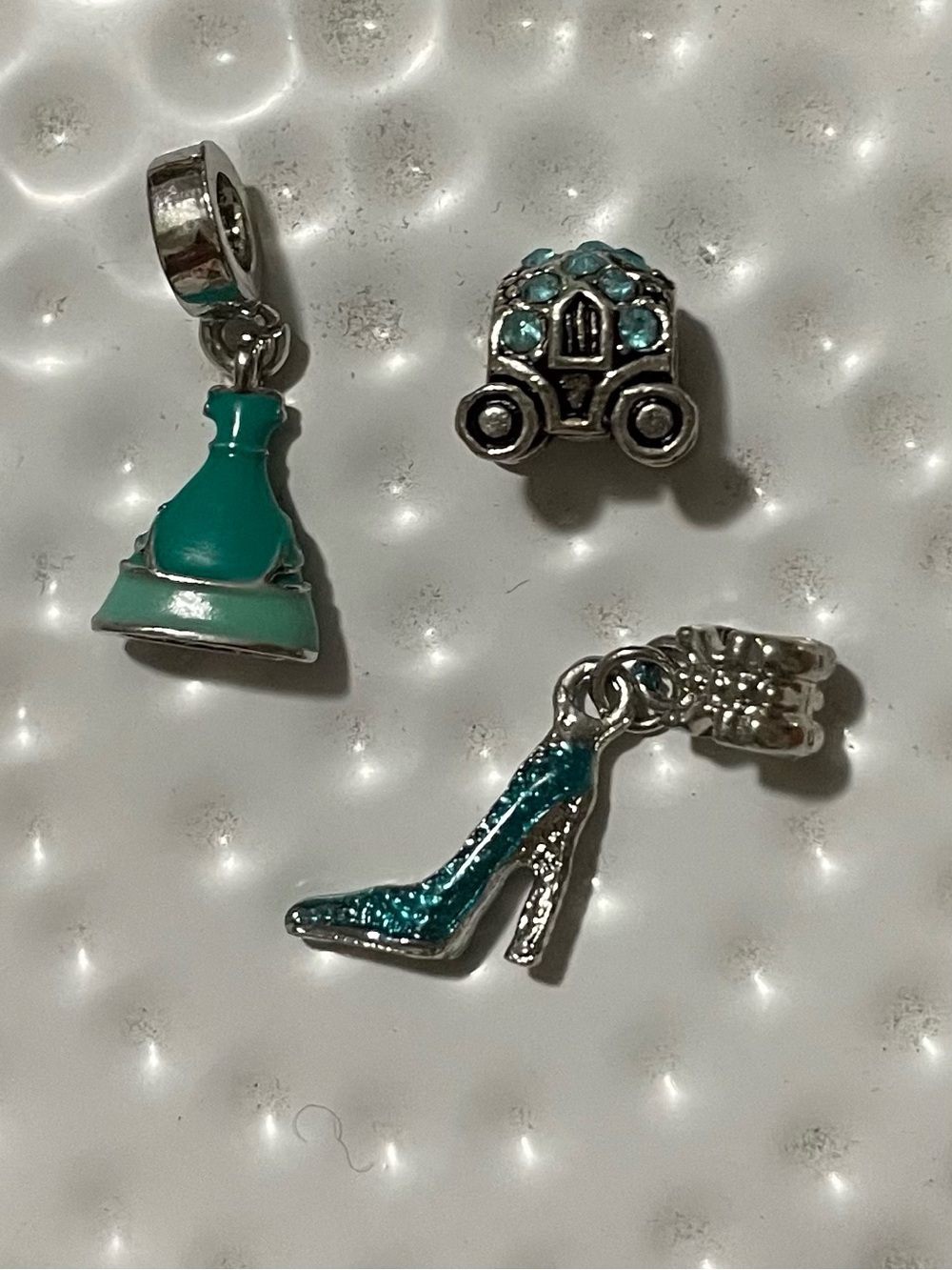Set of Cinderella Pandora style charms
